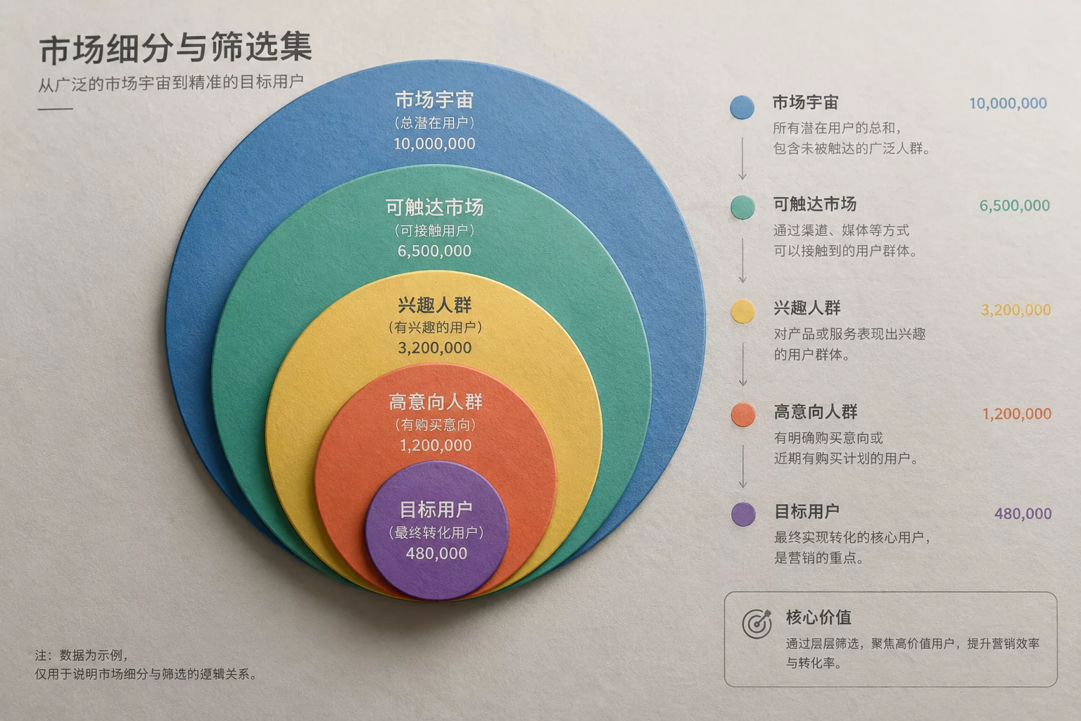 Universe scoping and observable criteria matrix